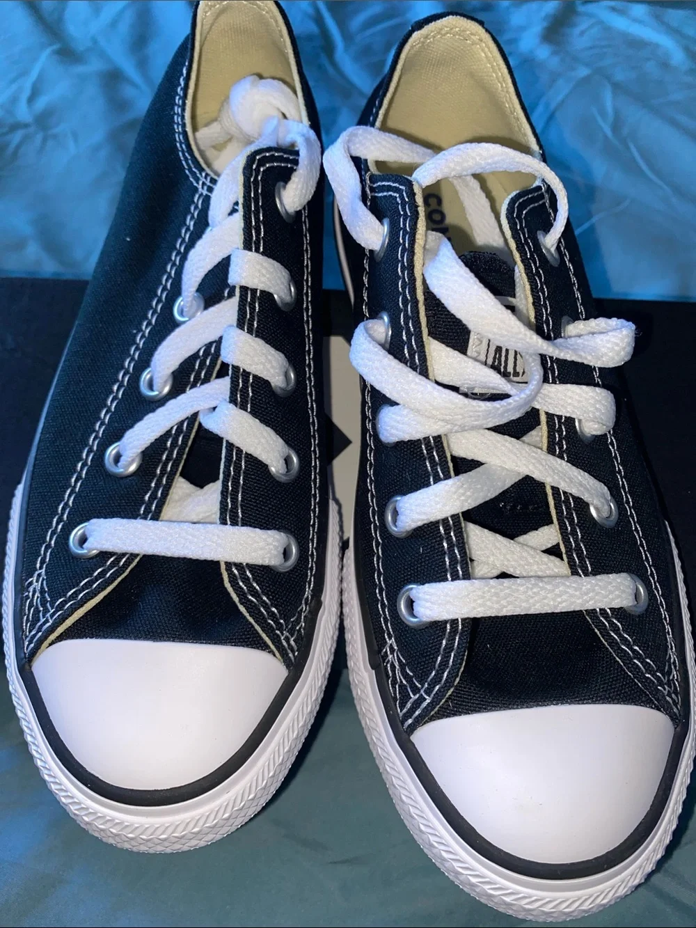 Brand new Converse Kids Black Canvas Low-Top Sneakers sz 1.5